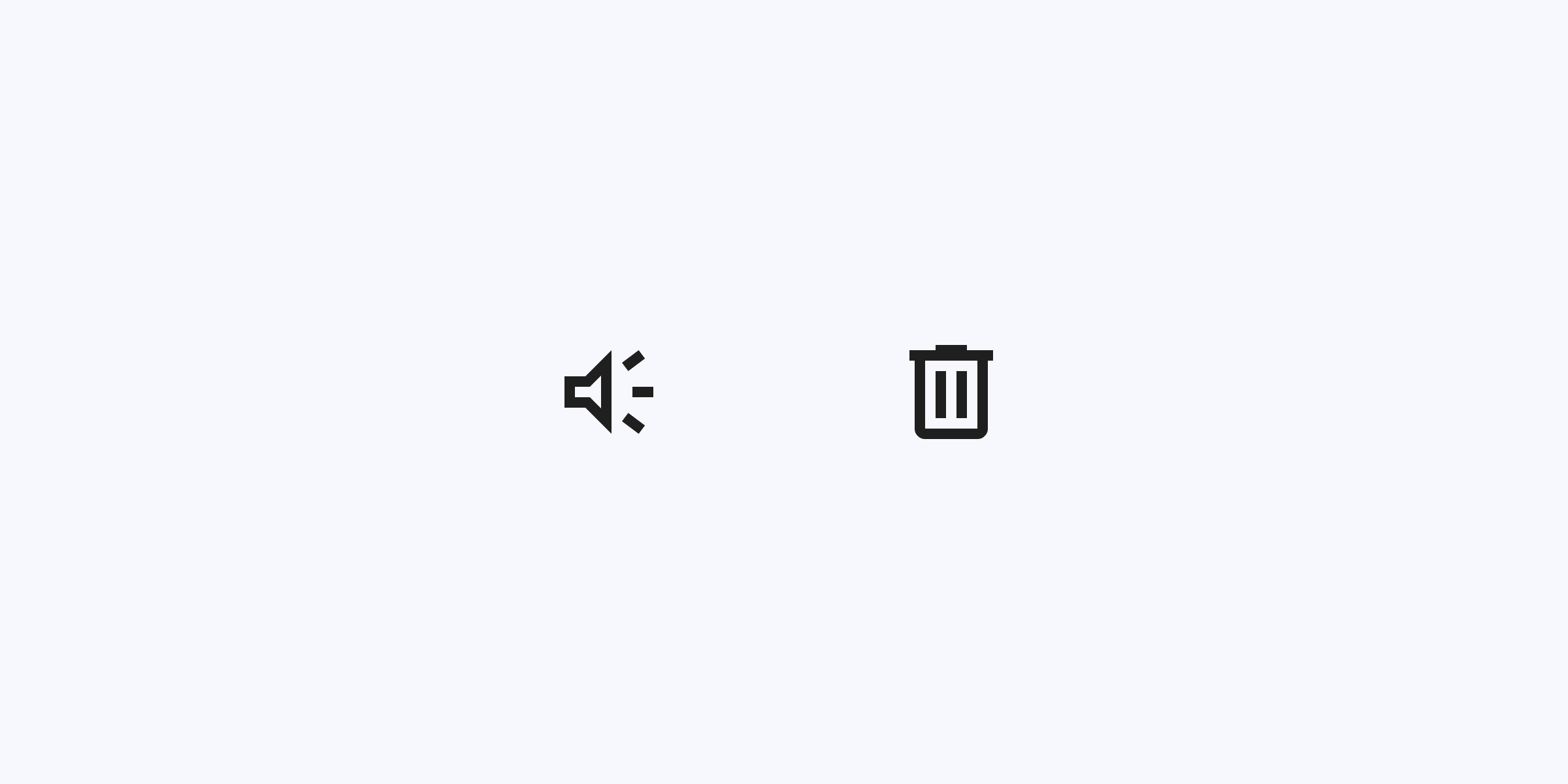 A clean, simple trash can and location pin icon.